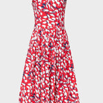 Cotton Sleeveless Red print dress Room 502