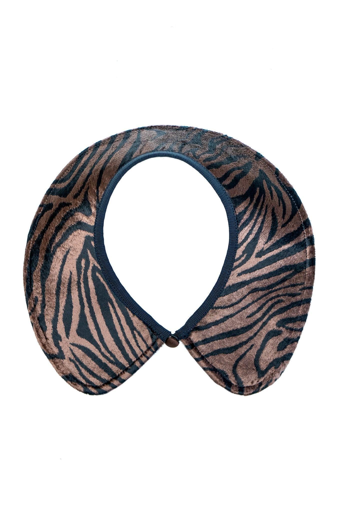 COLETTE DETACHABLE COLLAR | VELVET ZEBRA - Room 502