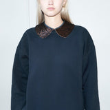 COLETTE DETACHABLE COLLAR | VELVET ZEBRA - Room 502