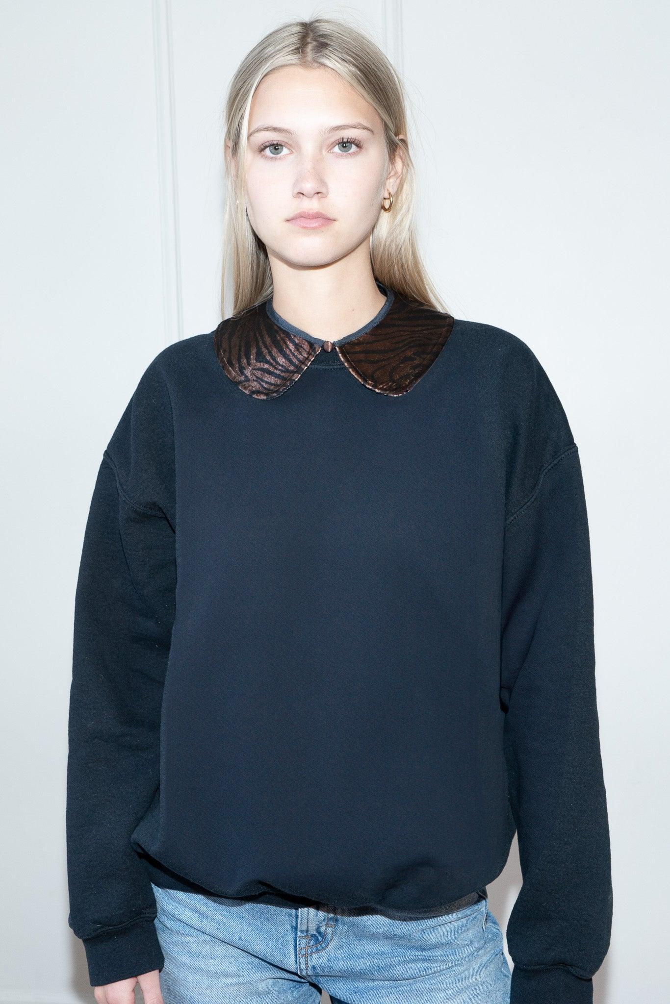 COLETTE DETACHABLE COLLAR | VELVET ZEBRA - Room 502