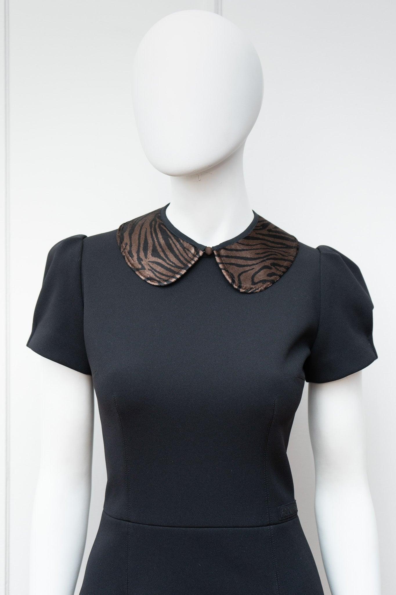 COLETTE DETACHABLE COLLAR | VELVET ZEBRA - Room 502