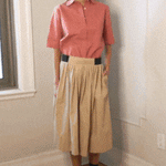 EFFORTLESS UNIFORM COTTON SHIRT - BRANDO - ROSE - Room 502