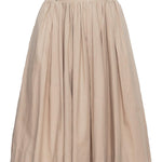 ELASTIC ENGINEERED COTTON SKIRT - LISA - BEIGE - Room 502