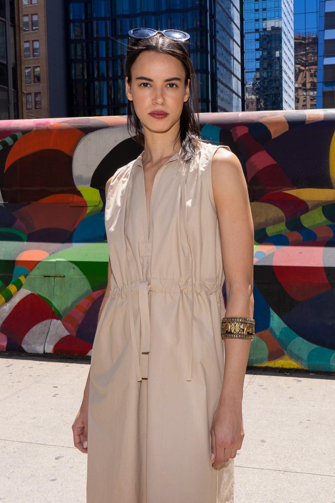 KAFTAN DRESS MODEL 6 JESSICA - BEIGE - Room 502