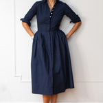 SHIRTDRESS MODEL 9 ZOE - BLUE INDIGO - Room 502