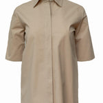 UNIFORM COTTON SHIRT - BRANDO - BEIGE - Room 502