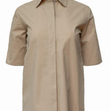 UNIFORM COTTON SHIRT - BRANDO - BEIGE - Room 502