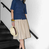 VERSATILE UNIFORM COTTON SHIRT - BRANDO - BLUE INDIGO - Room 502