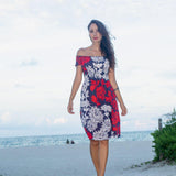 ANAIS SMOKED COTTON VOILE PRINT DRESS - Room 502