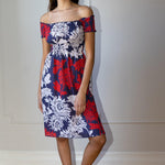 ANAIS SMOKED COTTON VOILE PRINT DRESS - Room 502