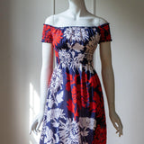 ANAIS SMOKED COTTON VOILE PRINT DRESS - Room 502