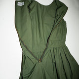 ANNA DRESS MODEL 5 - KHAKI GREEN - Room 502