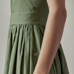 ANNA DRESS MODEL 5 - KHAKI GREEN - Room 502