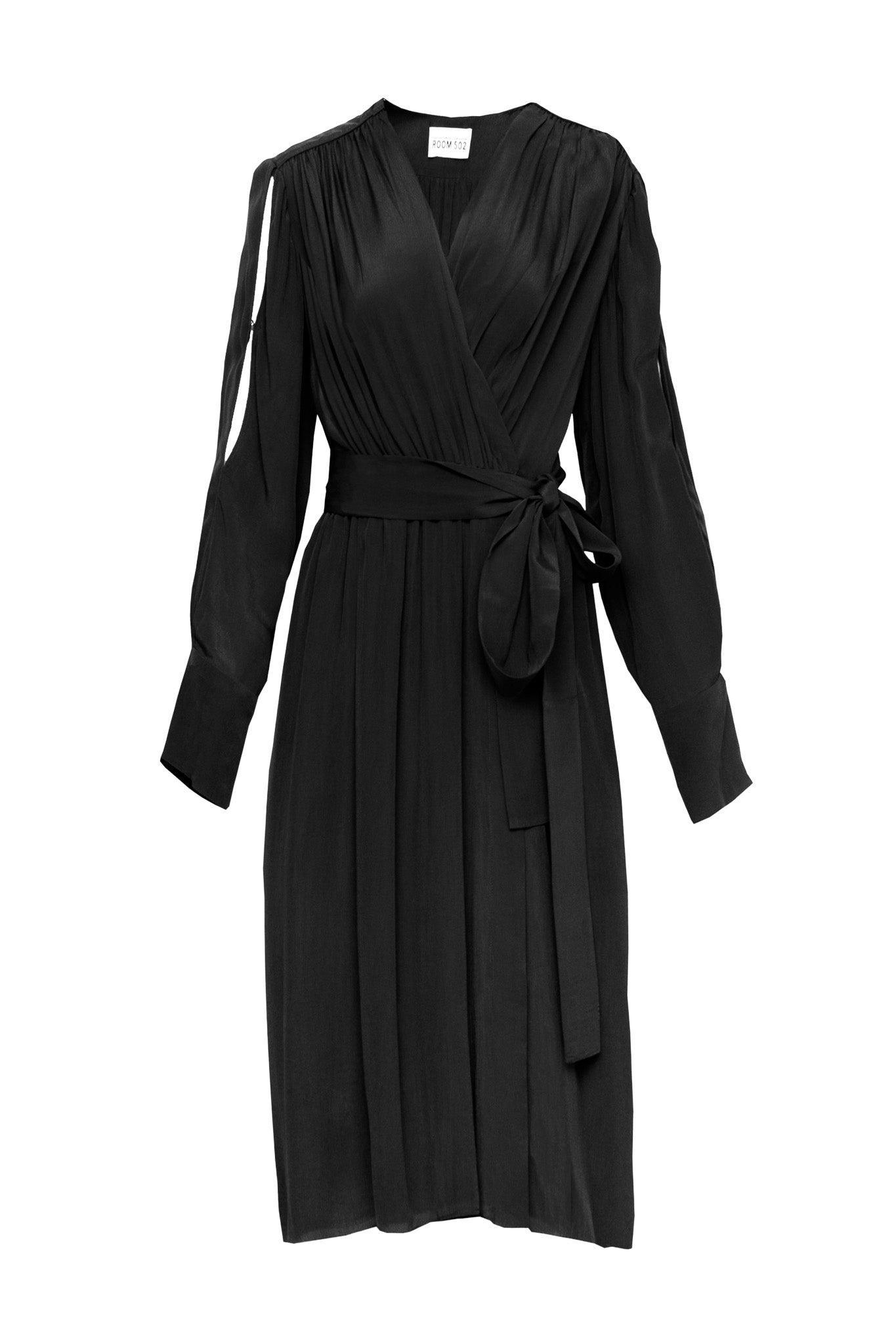Beatrice Wrap Dress - Black 6/38 Beatrice Wrap Dress - Black 6/38