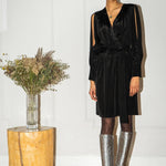 BEATRICE DRESS MODEL 17 - BLACK - Room 502