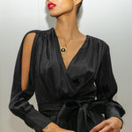 BEATRICE DRESS MODEL 17 - BLACK - Room 502