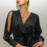 BEATRICE DRESS MODEL 17 - BLACK - Room 502