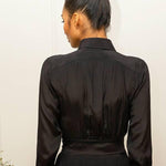 CHARLOTTE SHIRTDRESS- BLACK - Room 502