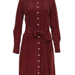 CHARLOTTE SHIRTDRESS BORDEAUX - Room 502