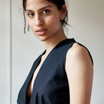 DRAWSTRING DRESS MODEL 1 VERONICA BLACK - Room 502