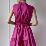 DRAWSTRING DRESS MODEL 1 VERONICA PINK - Room 502