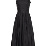 LUXURY SLEEVELESS DRESS - ANNA COTTON - BLACK - Room 502