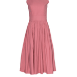 LUXURY SLEEVELESS DRESS - ANNA COTTON - ROSE - Room 502