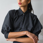 MARIE "EVERYDAY COUTURE SHIRT" MODEL 11 - BLACK - Room 502