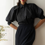 MARIE "EVERYDAY COUTURE SHIRT" MODEL 11 - BLACK - Room 502