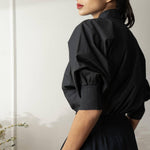 MARIE "EVERYDAY COUTURE SHIRT" MODEL 11 - BLACK - Room 502