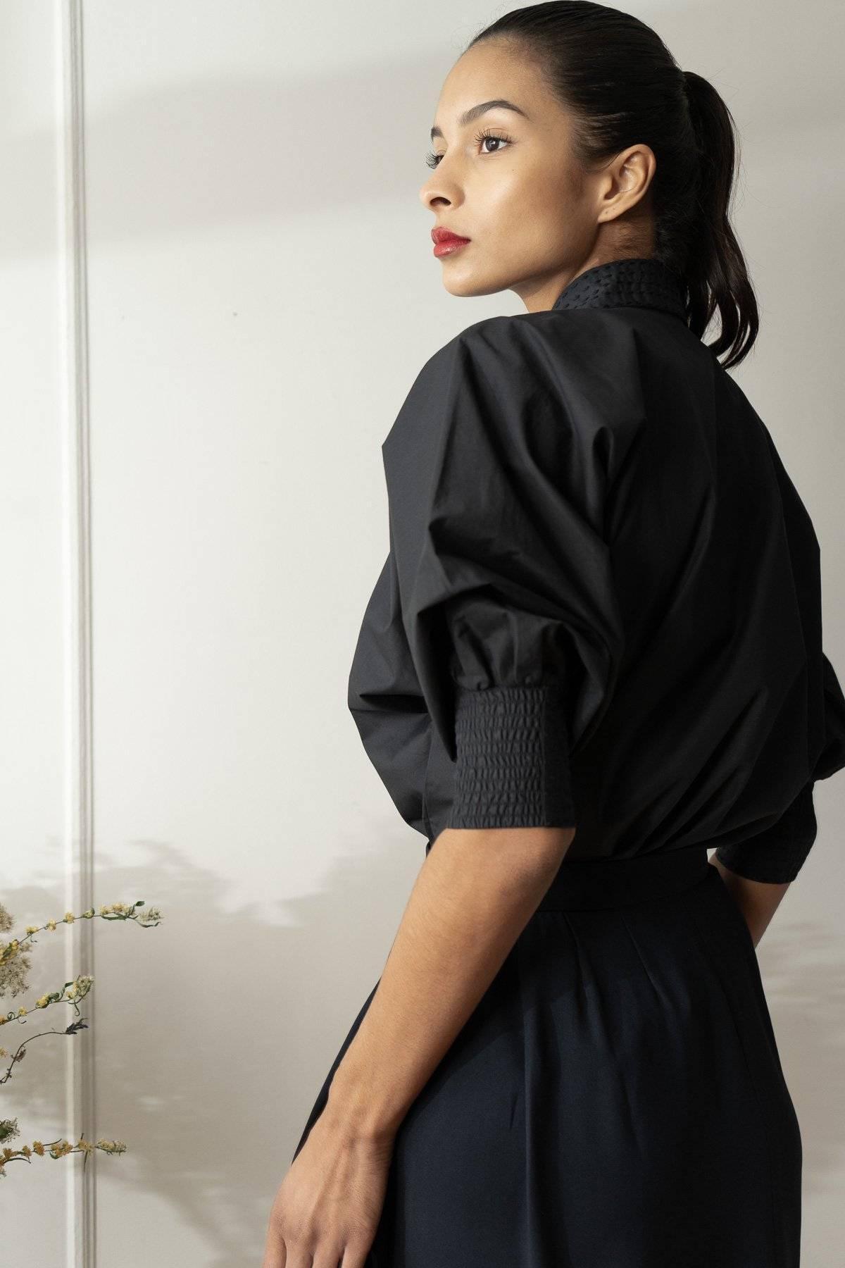 MARIE "EVERYDAY COUTURE SHIRT" MODEL 11 - BLACK - Room 502