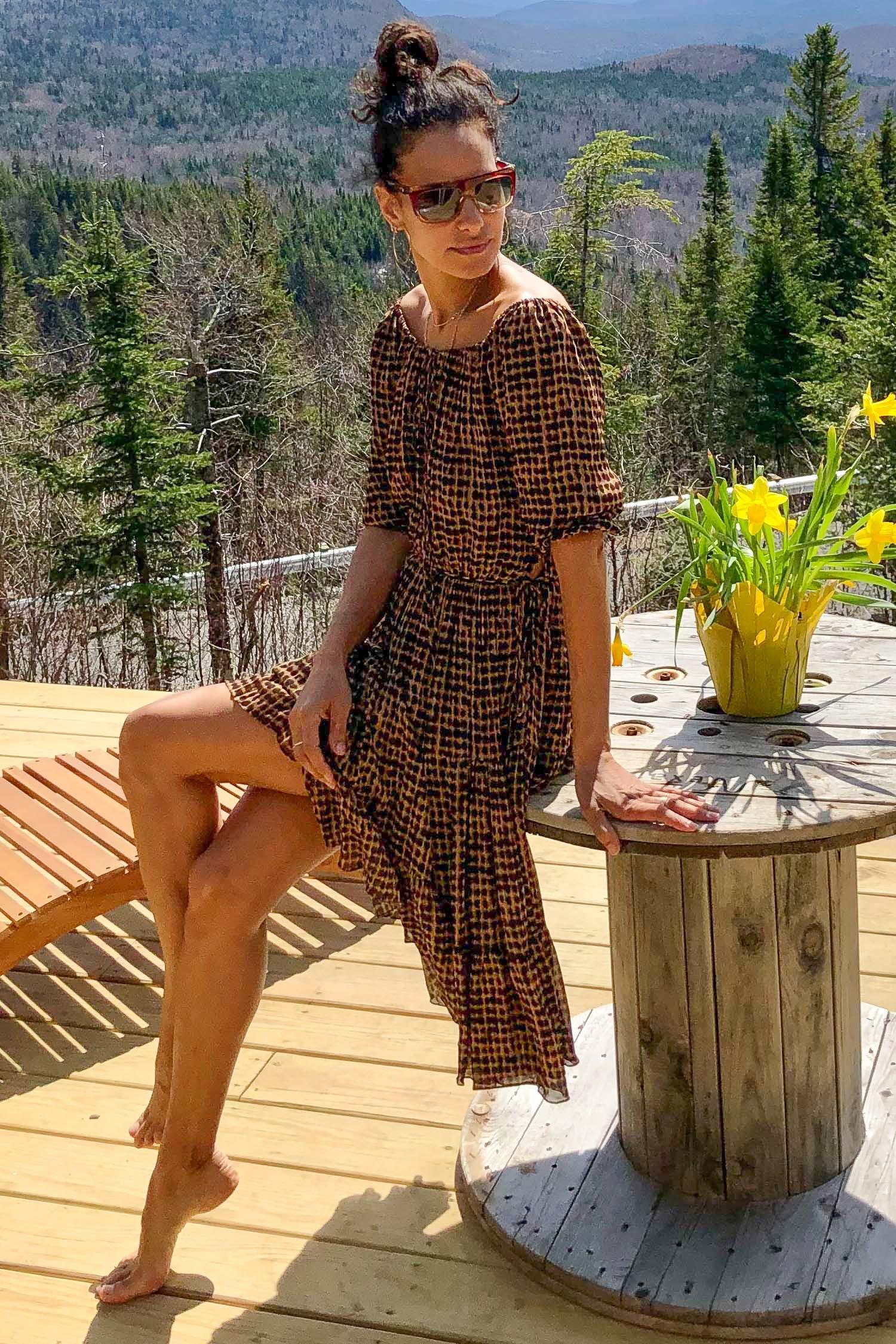 MICHELLE DRESS MODEL 19 - PRINT - Room 502