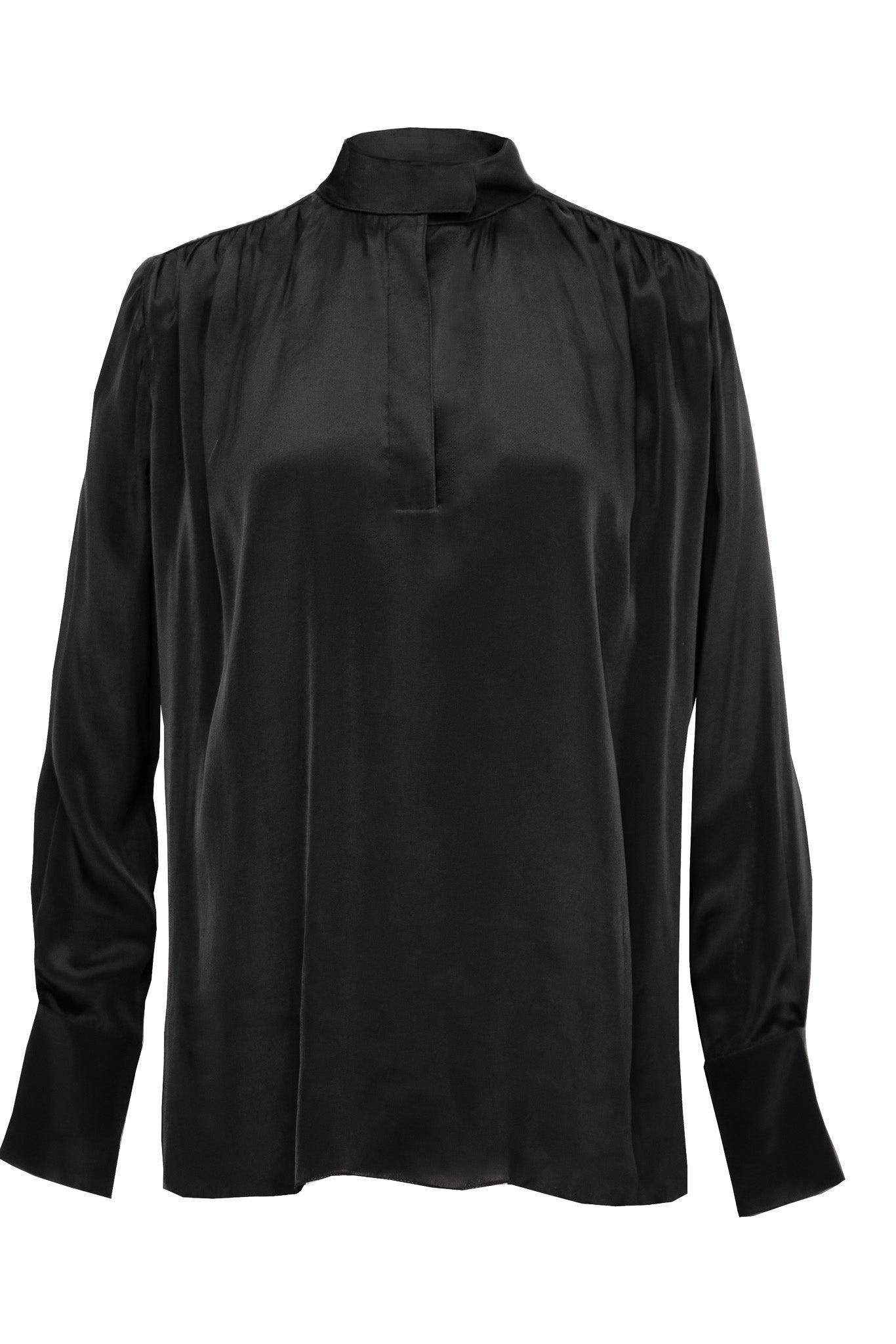 PAULA BLOUSE MODEL 14 BLACK - Room 502
