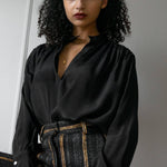 PAULA BLOUSE MODEL 14 BLACK - Room 502