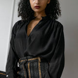 PAULA BLOUSE MODEL 14 BLACK - Room 502