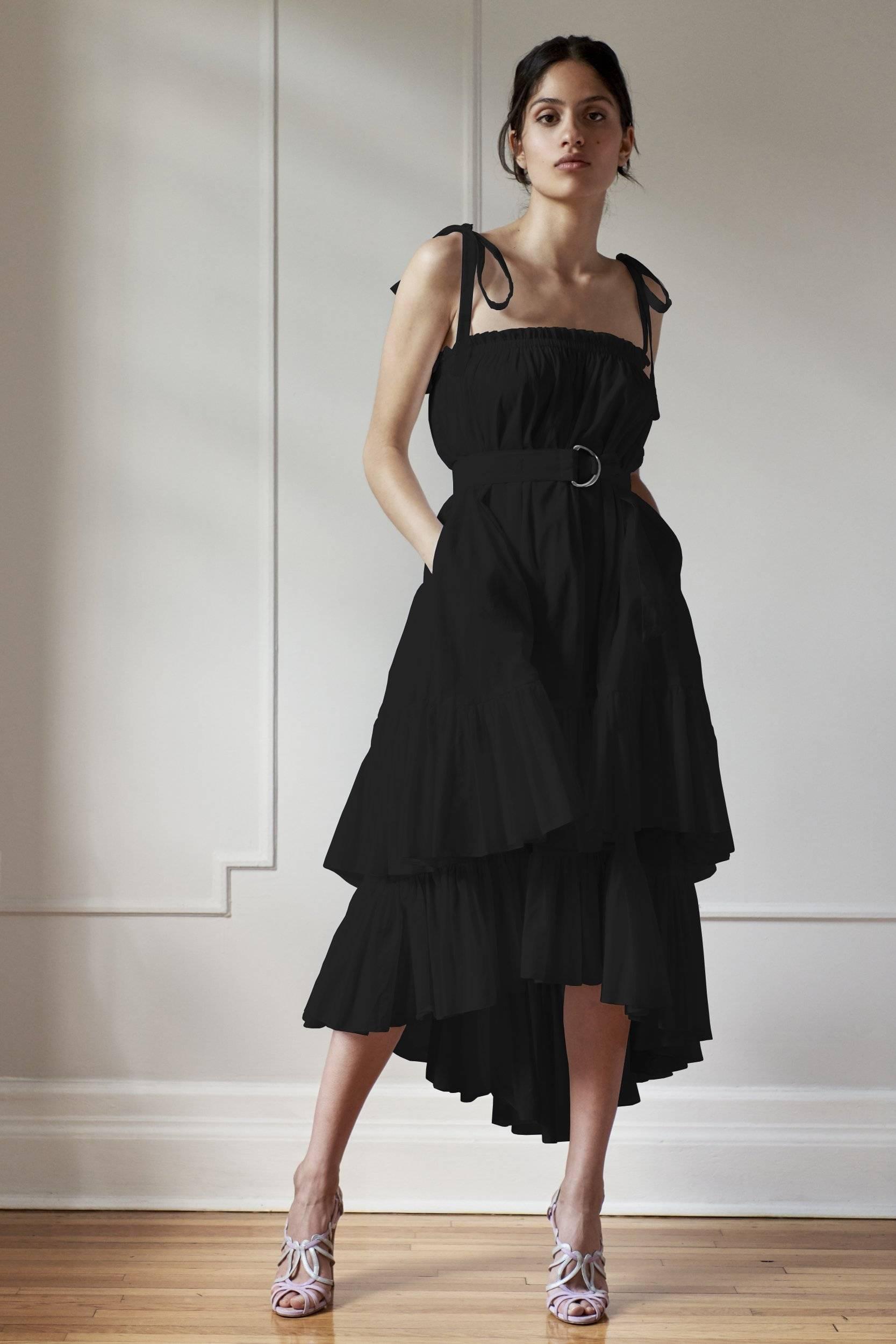 RESORT BEACH DRESS MODEL 7 CLAUDIA - BLACK - Room 502