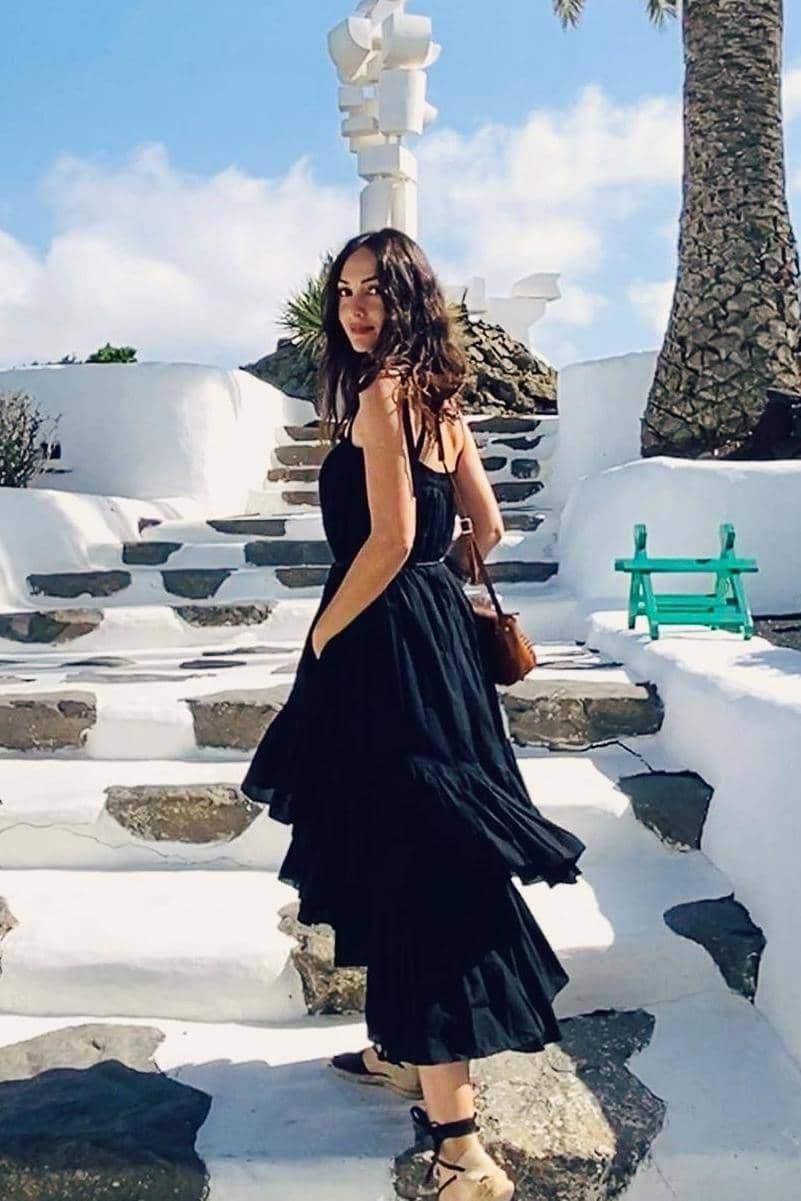 RESORT BEACH DRESS MODEL 7 CLAUDIA - BLACK - Room 502