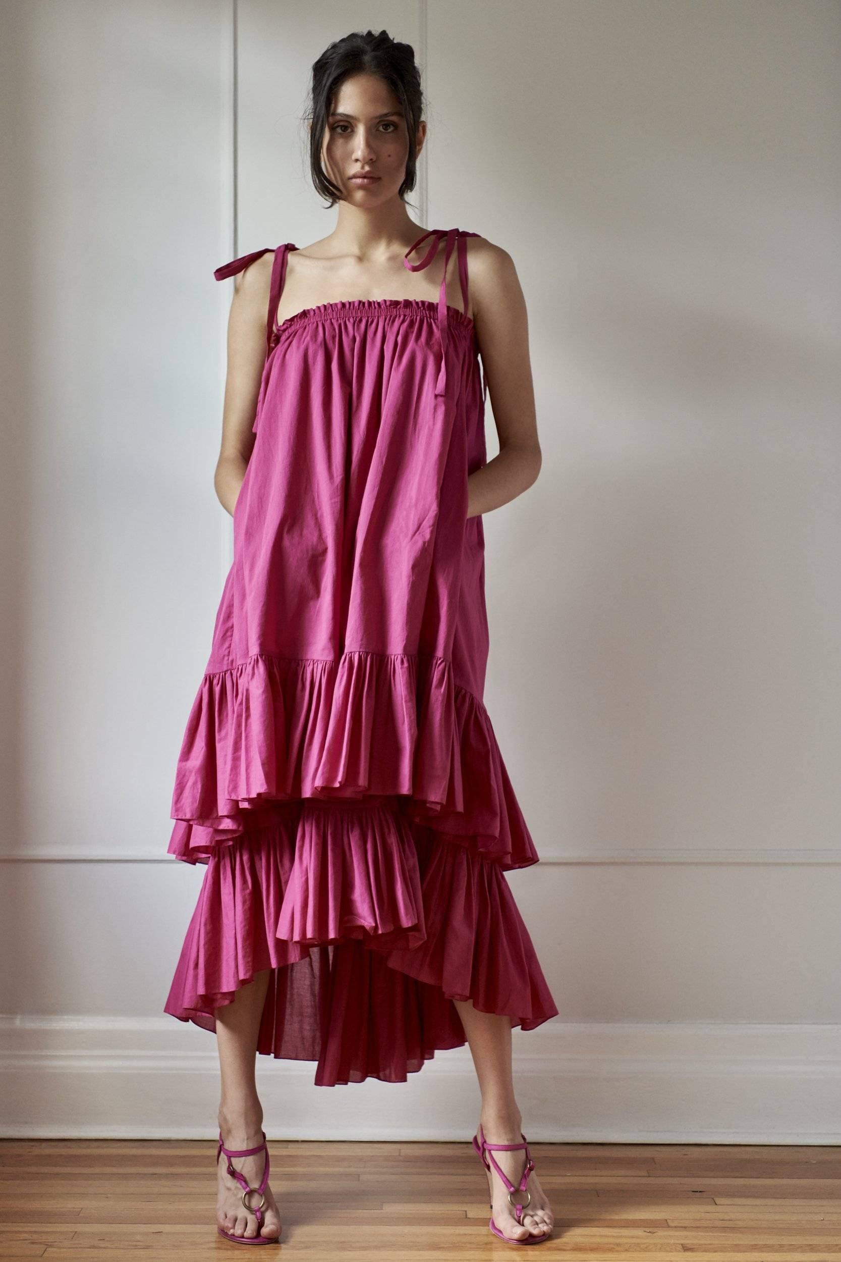 RESORT BEACH DRESS MODEL 7 CLAUDIA - PINK - Room 502