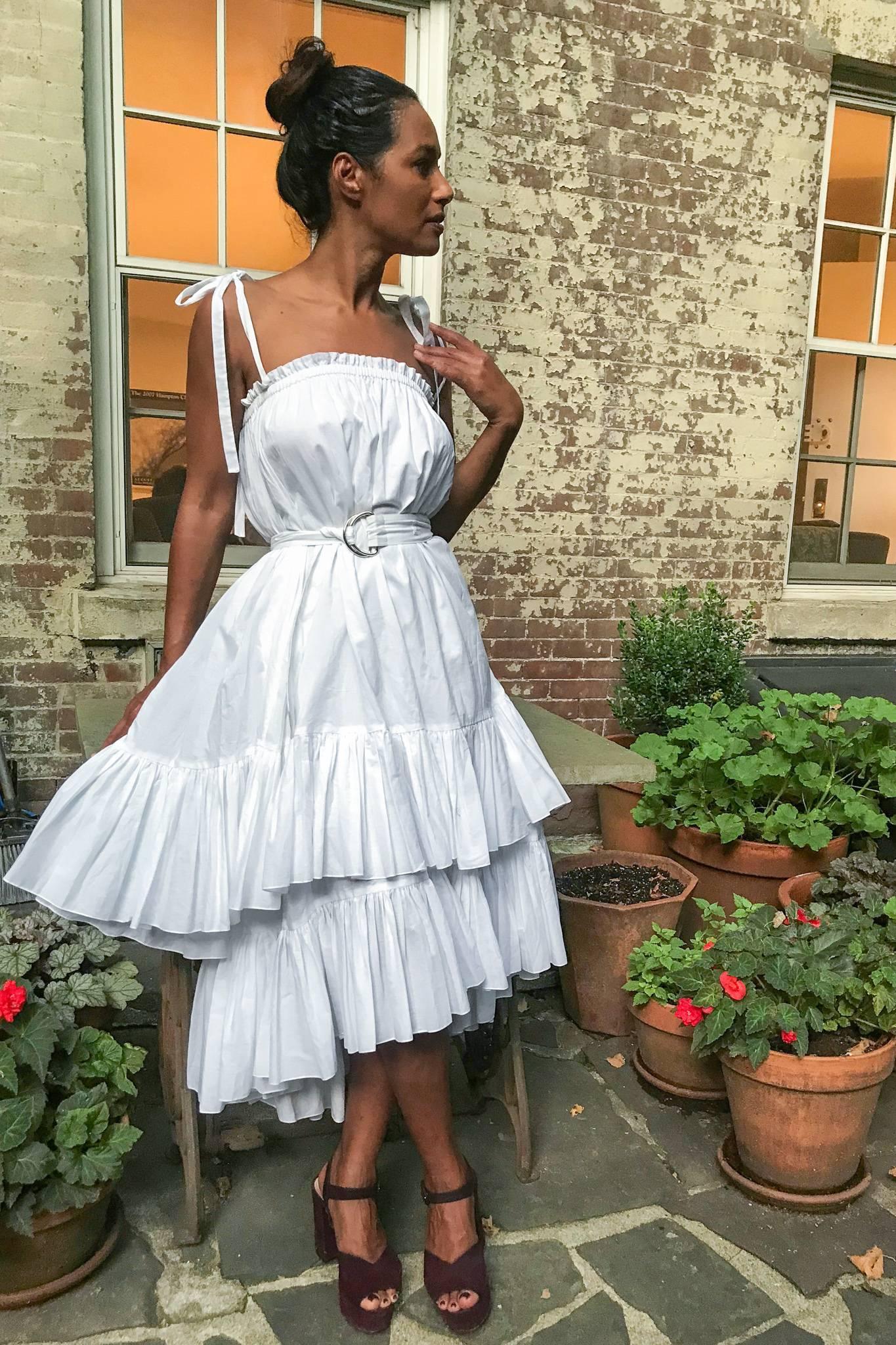 RESORT BEACH DRESS MODEL 7 - WHITE - Room 502