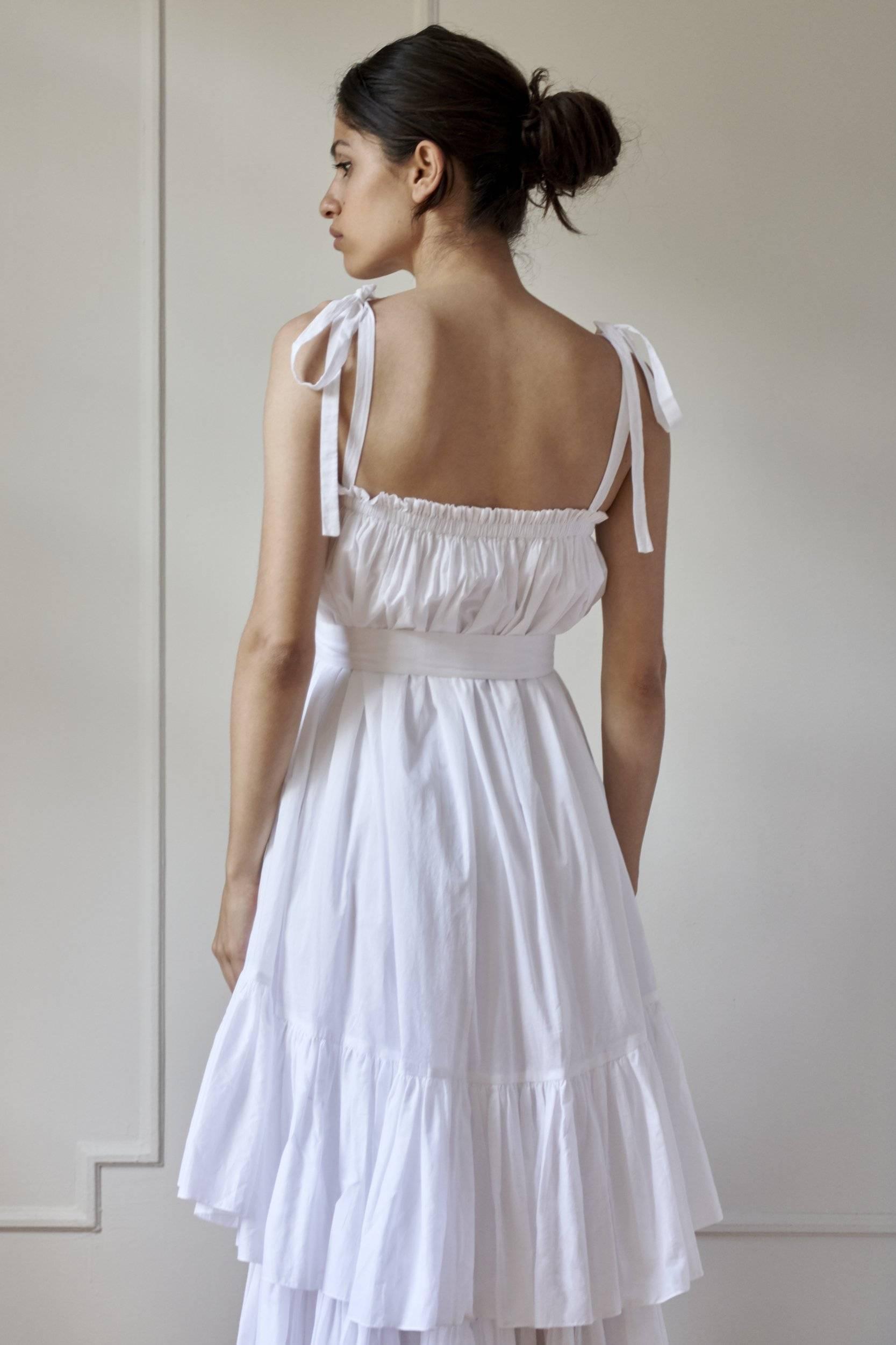 RESORT BEACH DRESS MODEL 7 - WHITE - Room 502