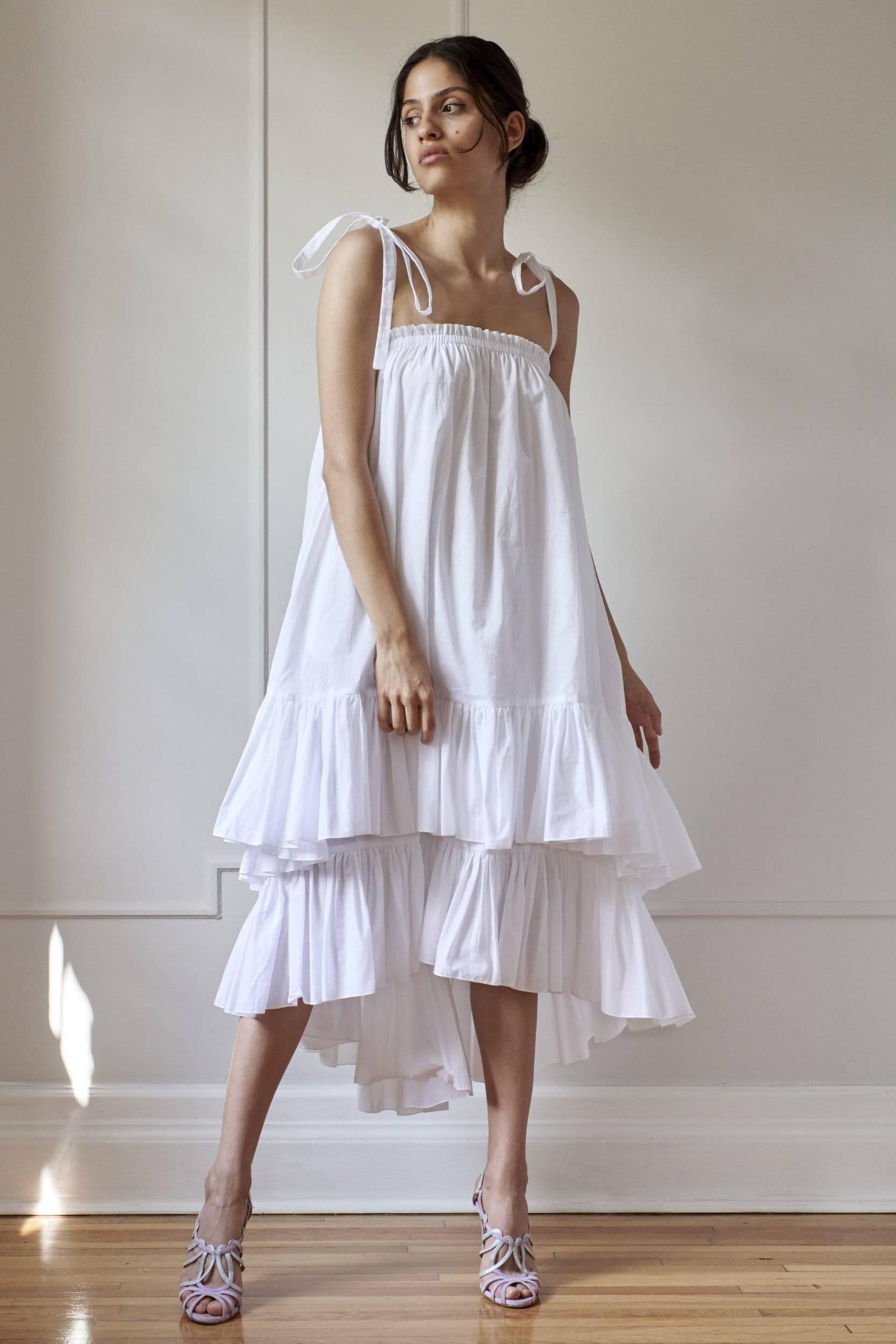 RESORT BEACH DRESS MODEL 7 - WHITE - Room 502
