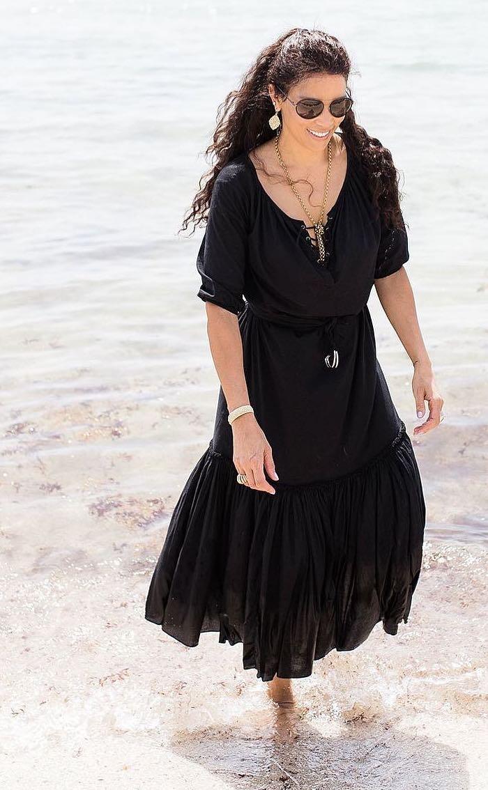 RESORT BEACH DRESS MODEL 8 LENA - BLACK - Room 502