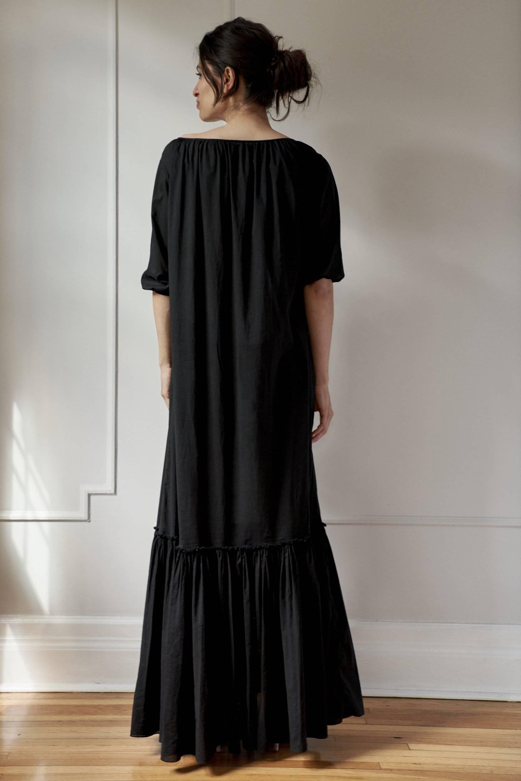 RESORT BEACH DRESS MODEL 8 LENA - BLACK - Room 502