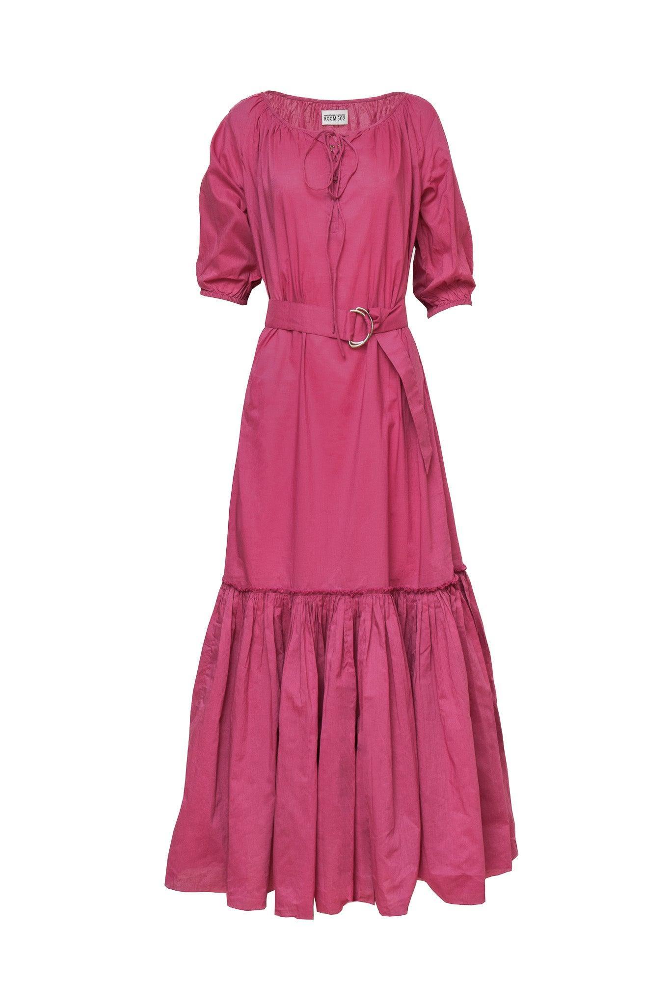 Resort Beach Dress - Model 8 - Lena - Pink - Room 502