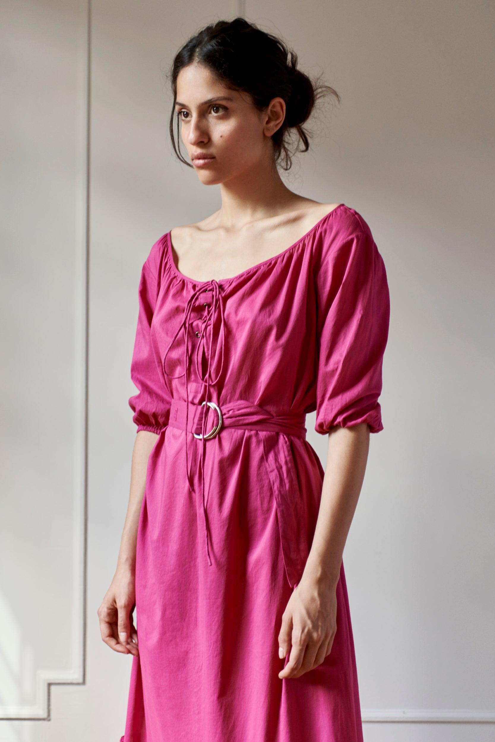 Resort Beach Dress - Model 8 - Lena - Pink - Room 502