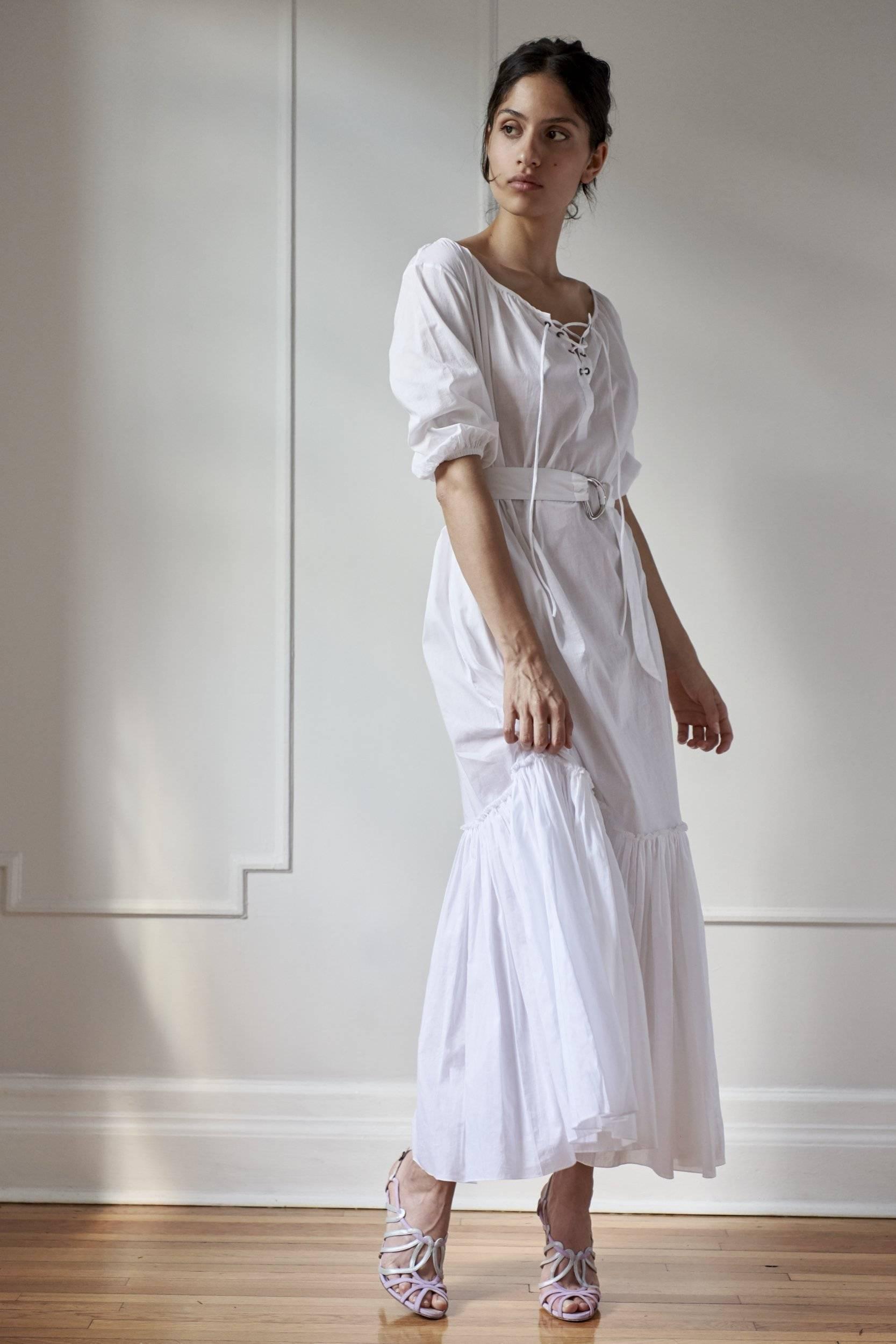 RESORT BEACH DRESS MODEL 8 LENA - WHITE - Room 502