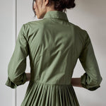 SHIRTDRESS MODEL 9 ZOE - KHAKI GREEN - Room 502