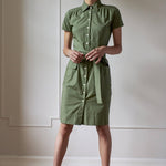 STEPHANIE PRESTIGE SHIRTDRESS MODEL 2 - KHAKI GREEN - Room 502