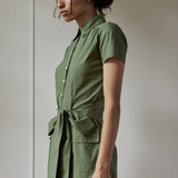 STEPHANIE PRESTIGE SHIRTDRESS MODEL 2 - KHAKI GREEN - Room 502