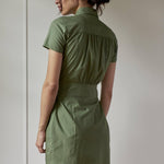 STEPHANIE PRESTIGE SHIRTDRESS MODEL 2 - KHAKI GREEN - Room 502